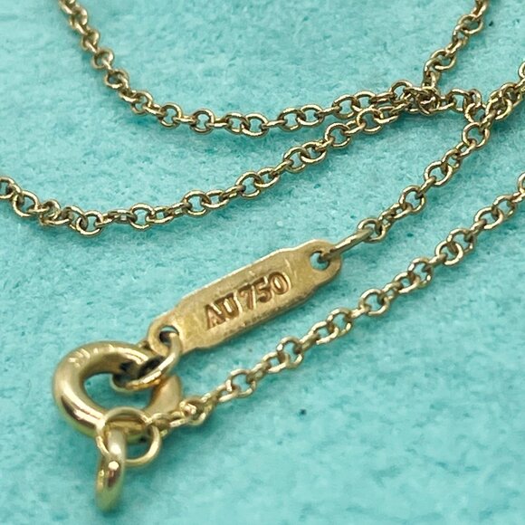 Tiffany & Co. Return to Tiffany 18k Rose Gold Double Mini Heart Necklace 16" - Picture 11 of 11